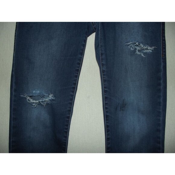 Rock & Republic Berlin Jeans Womens 6x31"stretch skinny tapered distressed holes - Picture 7 of 14